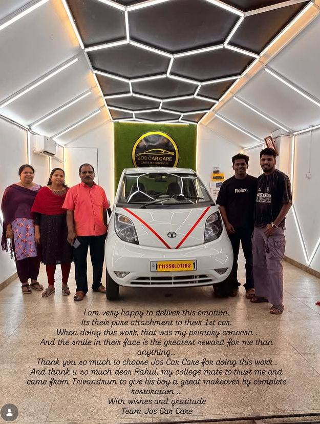 Customer handover at Jos Car Care