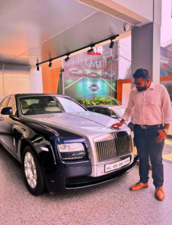 Owner with Rolls-Royce Phantom at Jos Car Care