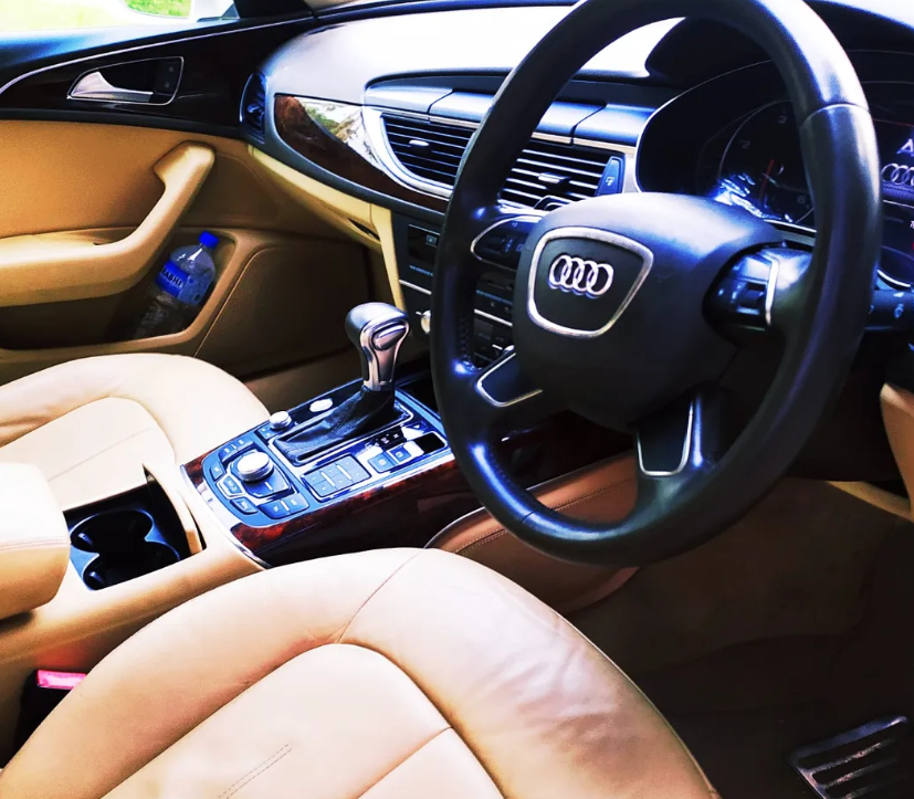 Audi interior after detailing